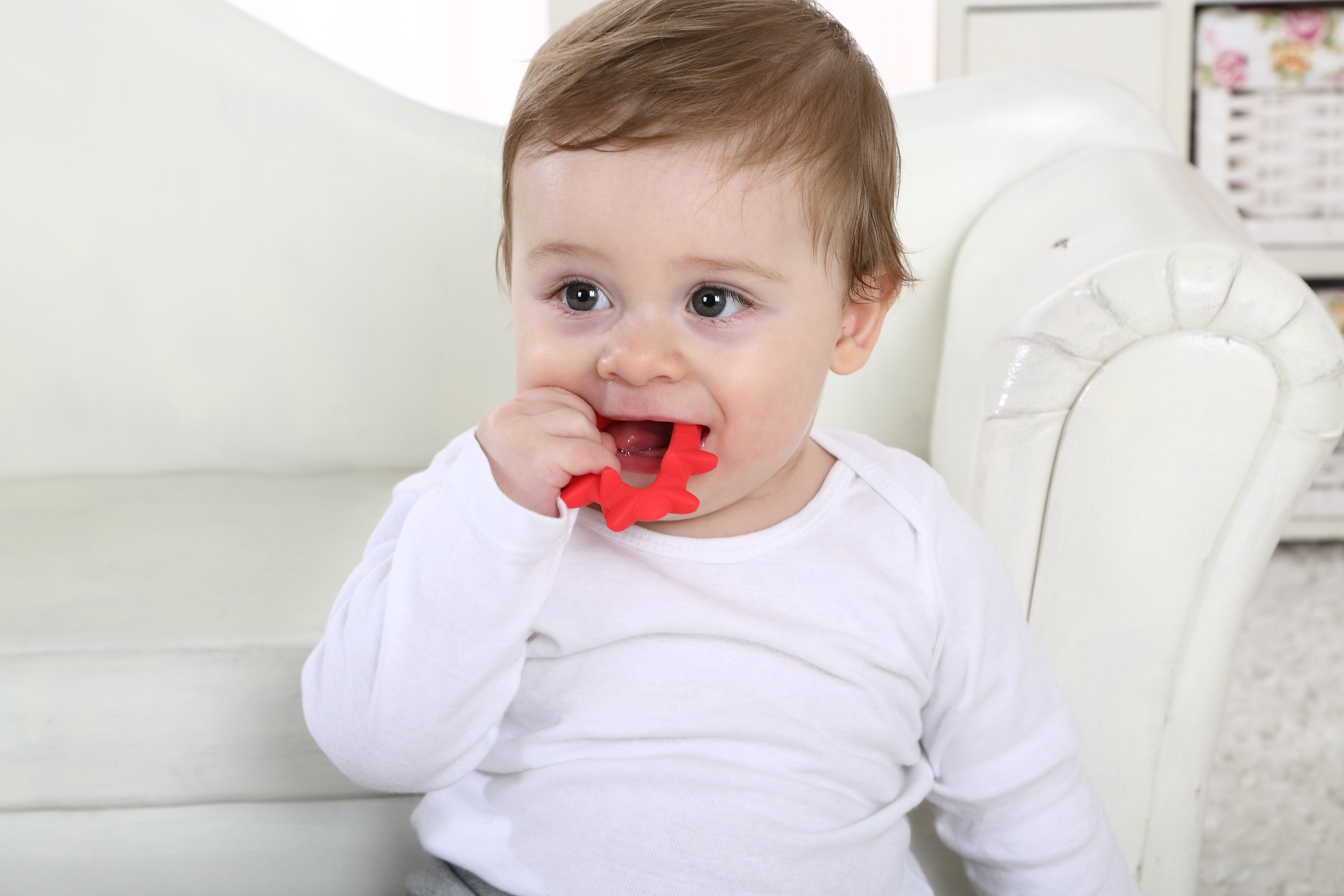 Cauliflower Baby Teething Toys Teether Food Grade Silicone, Soft